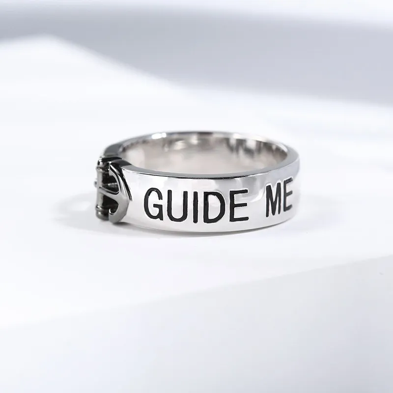 Unique Anchor Letter Ring For Men