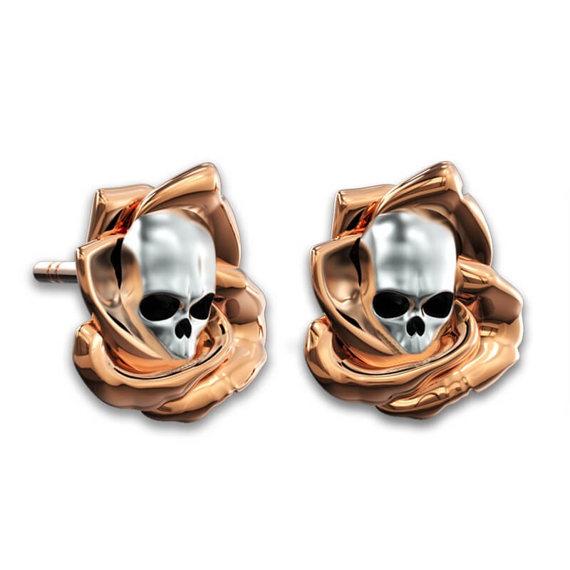 ladies skull earrings