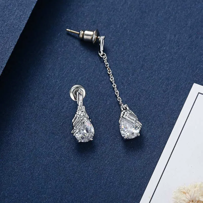 Unique Hand Skeleton Drop Earrings