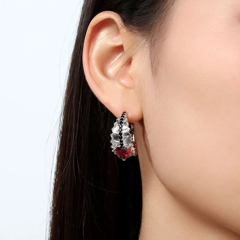 Nature Leaf Plating Hoop Earrings For Women