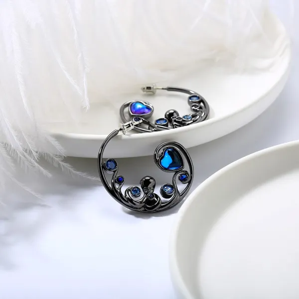 Unique Octopus Plating Hoop Earrings For Women