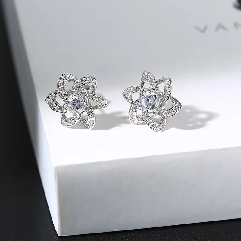 Nature Flower Stud Earrings