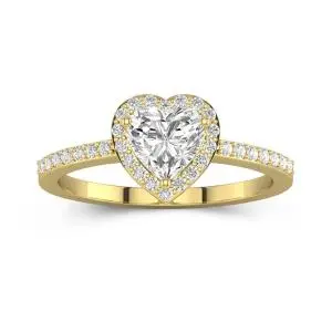 Classic Heart Cut Engagement Ring