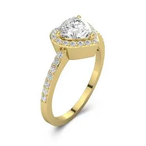 Classic Heart Cut Engagement Ring