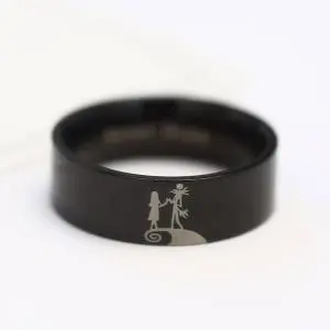 Gothic Skull Men Titanium Steel Wedding Band