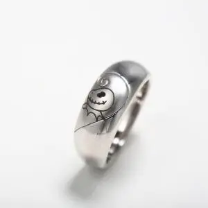 Gothic Unique Skull Men Titanium Steel Wedding Band