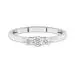 Or blanc 14 carats Moissanite Bague de promesse