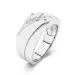 Wide Men Platinum Wedding Band