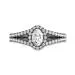 Embedded Engagement Ring 0.50ct Cubic Zirconia