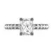 Hidden Halo Engagement Ring 1.50ct Cubic Zirconia