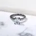 Hidden Halo Engagement Ring 1.50ct Cubic Zirconia