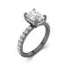 Hidden Halo Engagement Ring 1.50ct Cubic Zirconia