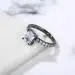 Hidden Halo Engagement Ring 1.50ct Cubic Zirconia