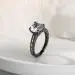 Hidden Halo Engagement Ring 3.50ct Cubic Zirconia