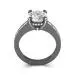 Hidden Halo Engagement Ring 3.50ct Cubic Zirconia