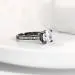 Hidden Halo Engagement Ring 3.50ct Cubic Zirconia