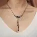 Gothic Wing Pendant Necklace