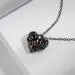 Gothic Skull Pendant Necklace Garnet Red Pear