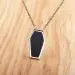 Gothic Coffin Pendant Necklace