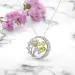 Nature Daisy Pendant Necklace Yellow Heart