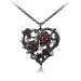 Gothic Nature Rose Pendant Necklace