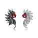 Gothic Wing Stud Earrings