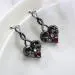 Gothic Infinity Skull Stud Earrings