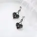 Gothic Infinity Skull Stud Earrings