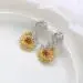 Nature Sunflower Stud Earrings