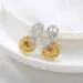 Nature Sunflower Stud Earrings