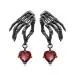 Gothic Hand Skeleton Drop Earrings